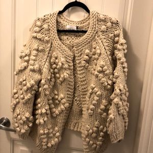 Brand new Carly Jean heart Pom Pom sweater